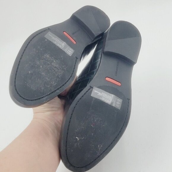 NEW Rockport Perpetua Penny Loafer in Hunter Green Embossed Vegan Croc Size 5.5 - Picture 8 of 10